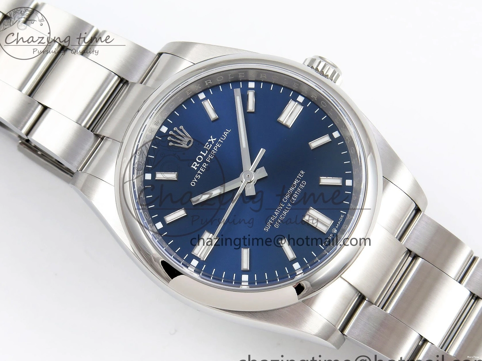 MiroTime 1224 Oyster Perpetual 126000 36mm Clean 1:1 Best Edition 904L Steel Deep Blue Dial VR Effortless 1598